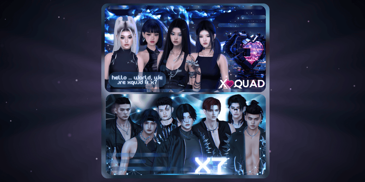 X:TheLabel introduces XQuad and X7, digital K-pop idols in the metaverse, redefining entertainment with immersive performances and fan engagement.
