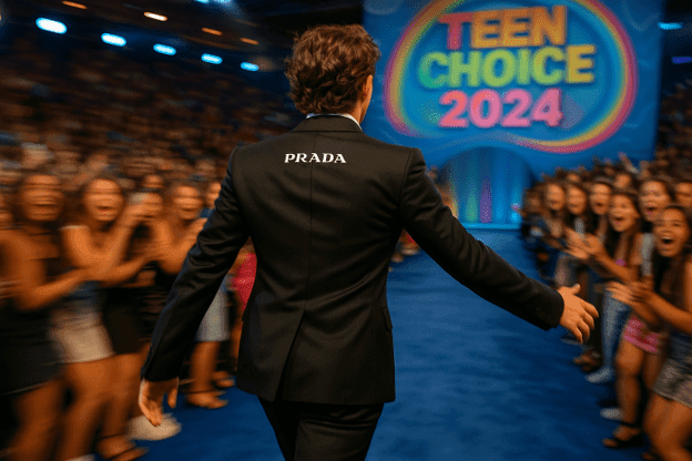 Tom Holland Shines in Custom Prada at the 2024 Teen Choice Awards