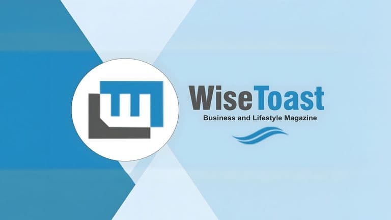 "Wisetoast magazine logo featuring a clean, professional design representing a platform focused on clear, research-based business and lifestyle content."