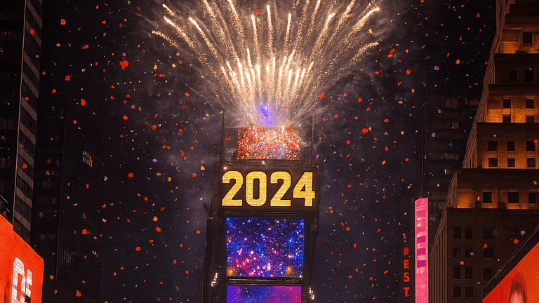 Taylor Swift Performs in Times Square for the 2024 New Year’s Eve Celebration