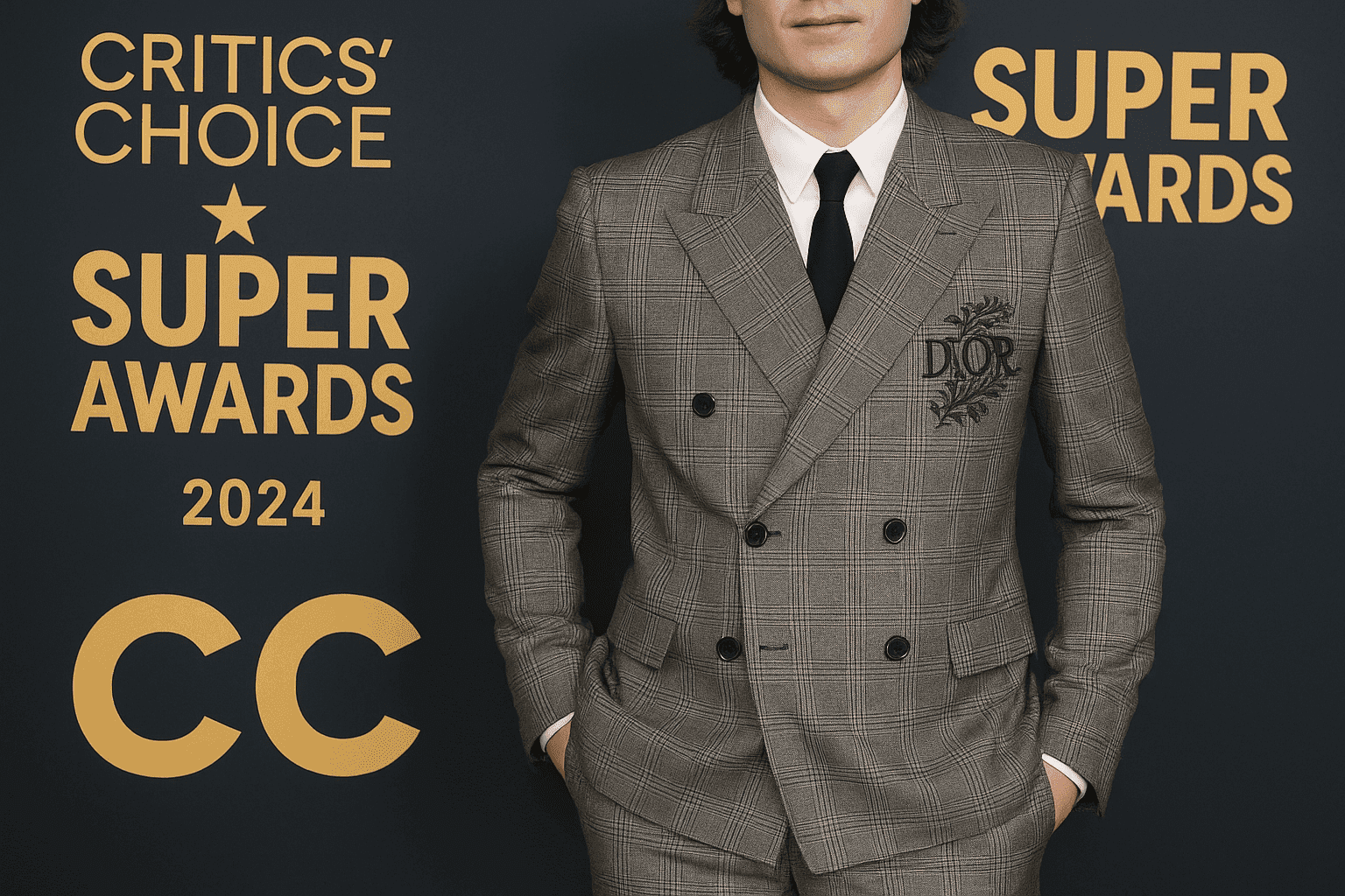 Joe Keery Turns Heads in Dior Men at the 2024 Critics’ Choice Super Awards