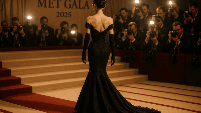 Bella Hadid Brings Glamour to the 2025 Met Gala with Vintage Couture