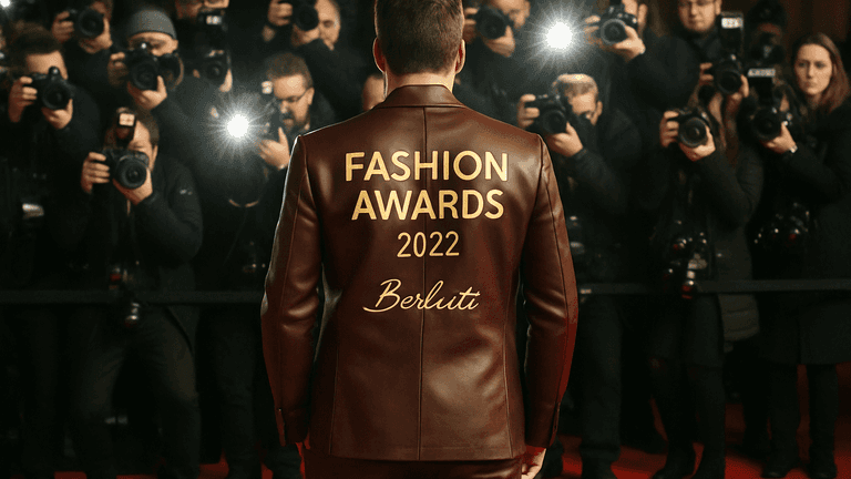 Sebastian Stan in Custom Berluti at the 2022 British Fashion Awards
