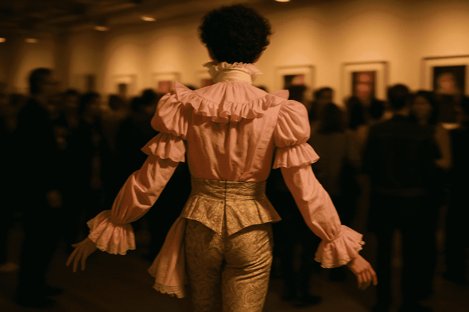 Justice Smith Channels New Romanticism in Palomo Spain at the Queer Icons Exhibit Opening