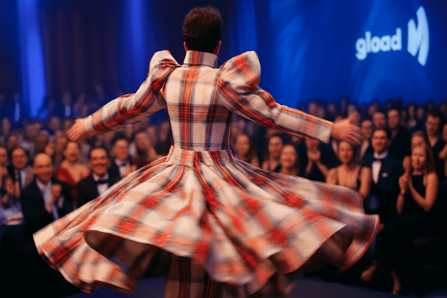 Dan Levy Wows in Custom Charles Jeffrey Loverboy at the GLAAD Media Awards
