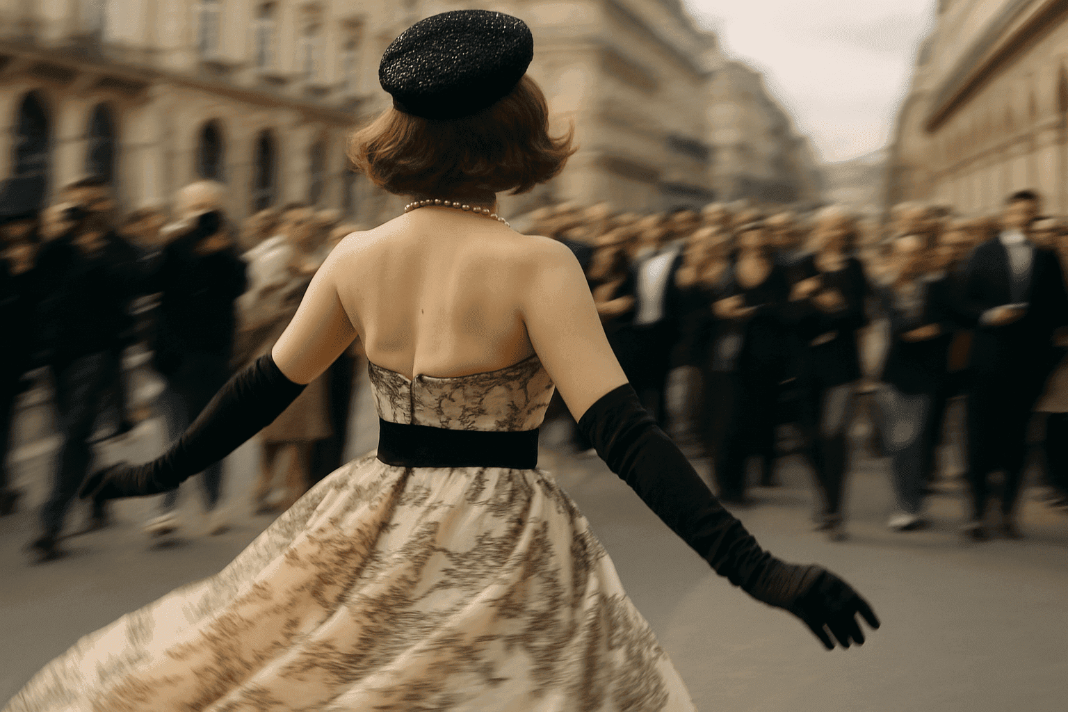 Hari Nef Brings Vintage Glamour to Paris Couture Week in Custom Chanel