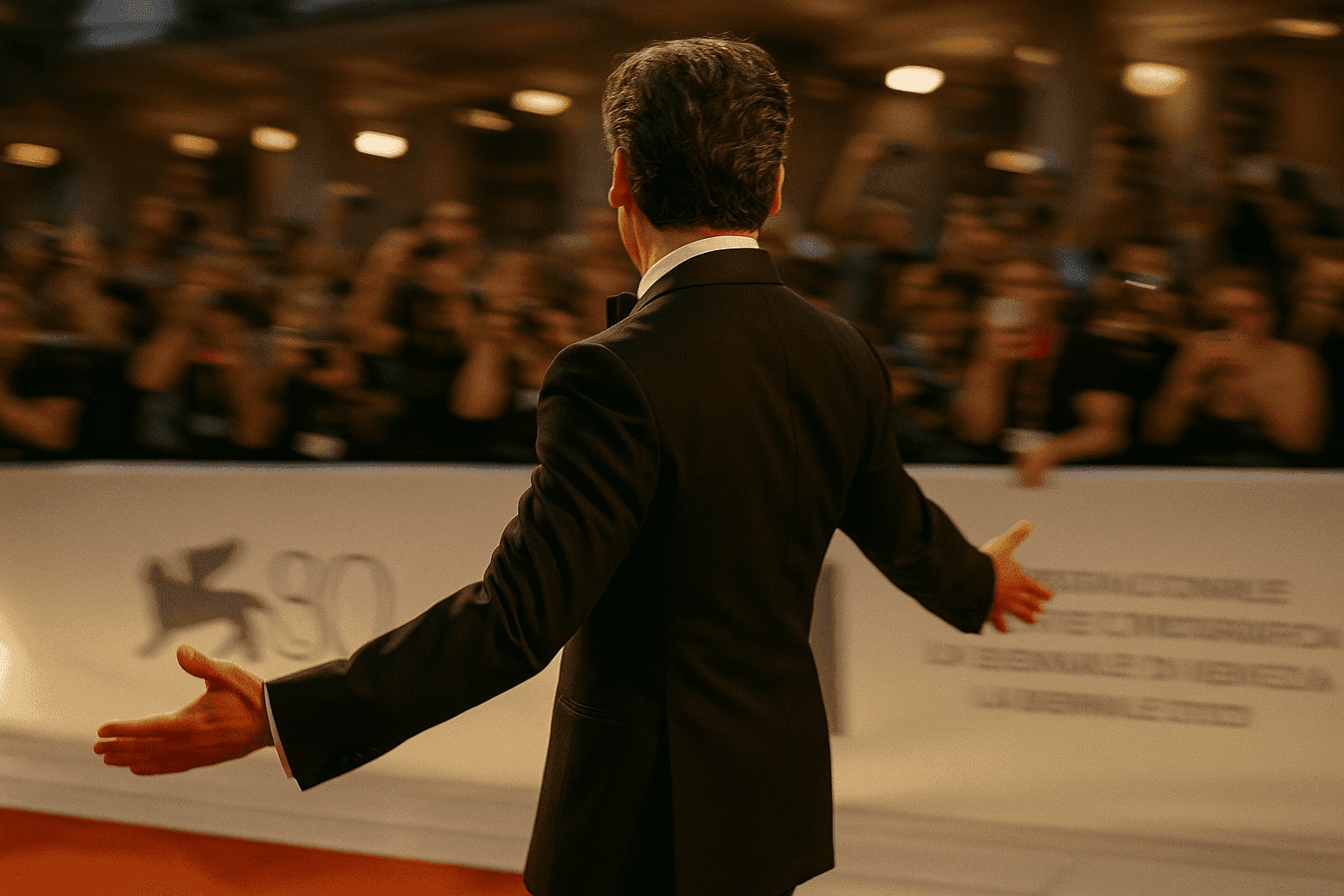 Oscar Isaac Brings Classic Elegance to the 2023 Venice Film Festival in Custom Giorgio Armani