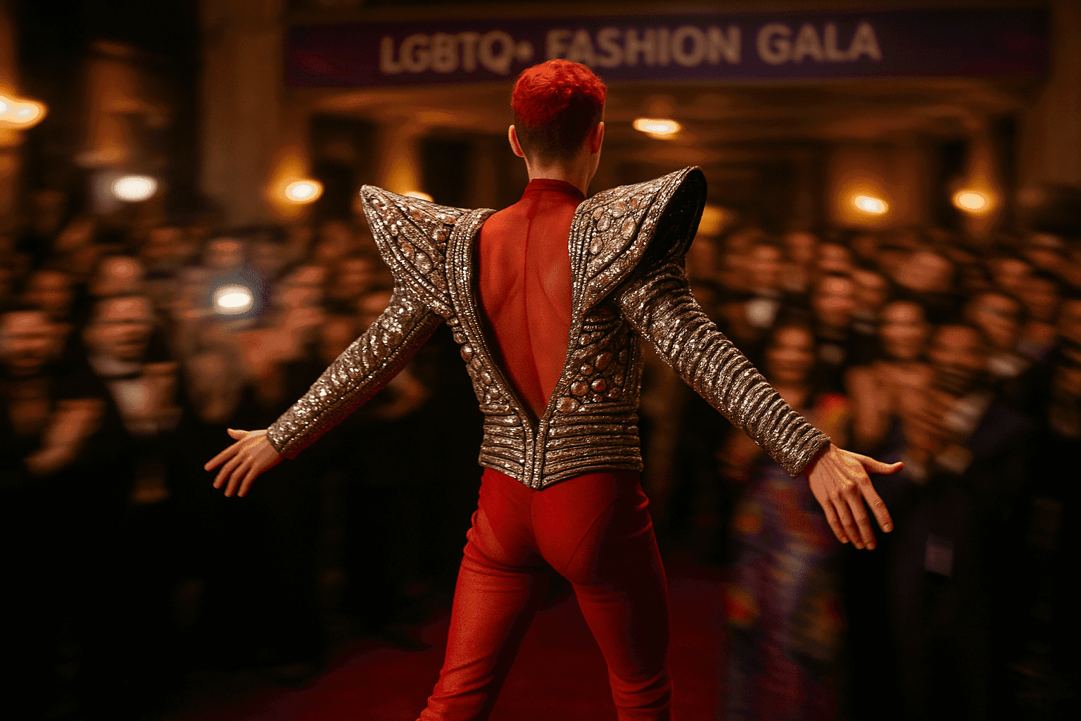 Olly Alexander Makes a Bold Statement in Custom Balmain at the LGBTQ+ Fashion Gala