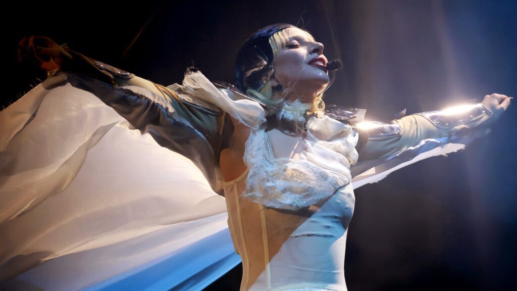 Gothic elegance: lady gaga's enchanting coachella performance