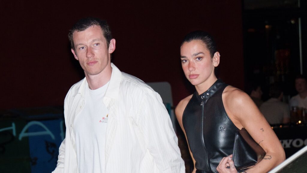 Dua lipa and callum turner: a stylish contrast in bright