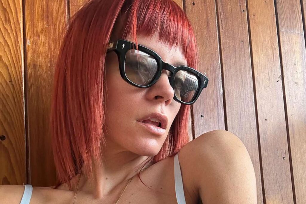 Lily allen embraces a fresh start with a natural look