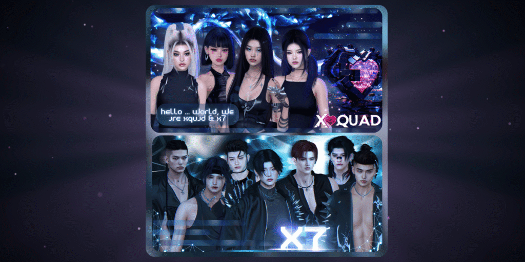 X:TheLabel introduces XQuad and X7, digital K-pop idols in the metaverse, redefining entertainment with immersive performances and fan engagement.